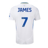 Dres Leeds United Daniel James #7 Domáci 2024-25 Krátky Rukáv